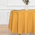 thumbnail image 2 of LAICAIW Round Tablecloth-90 Inch-Water Resistant Spill Proof Washable Polyester Table Cloth Decorative Fabric Table Cover for Dining Table, Buffet Parties and Camping, Gold, 2 of 7