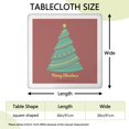 thumbnail image 2 of Holiday Christmas Tablecloth 36x36 Square Dimension, Stretch Spandex Material Maintains Shape Through Celebrations and Events, 2 of 6