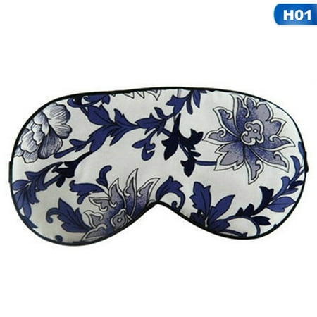 Pure Dupion Silk - SHOPFIVE Pure Natural Silk Floral Sleep Eye Mask Eyemask Sleep Shade Cover Design
