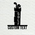 thumbnail image 3 of Handmadetneonsign Personalized Golf Bag Metal Wall Art Led Light, Custom Golf Metal Sign Home Decor, 3 of 5