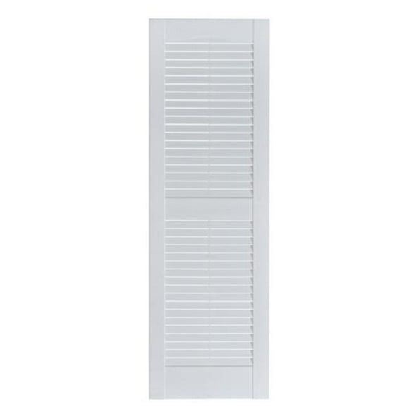 Volet Décoratif Extérieur à Persiennes Premier, Peinturable - 15 x 63 Po