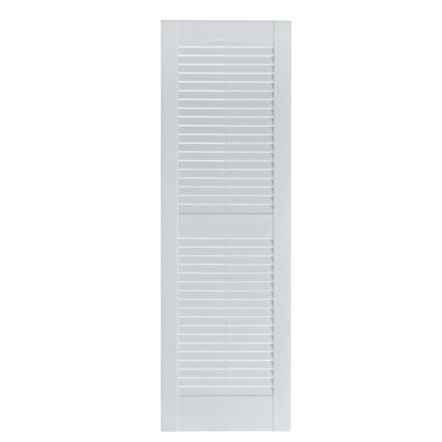 Volet Décoratif Extérieur à Persiennes Premier, Peinturable - 15 x 63 Po