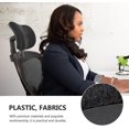thumbnail image 2 of Office Chair Headrest Attachment Universal Head Support Cushion Upholstered Adjustable Height Angle-In stock, 2 of 5