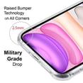 thumbnail image 5 of Apple iPhone 11 Phone Case Hybrid Protector TPU Rubber Silicone Gummy Soft Bumper Frame Shockproof Heavy Duty Drop Protection HD CLEAR TRANSPARENT Protective Case Cover for Apple iPhone 11 / 6.1", 5 of 5