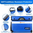 thumbnail image 7 of 6200°F Fireproof Document Bag with Lock, Upgraded Fireproof Bag with Zipper/Reflective Strip, 9 Layers of Heat Insulated Materials, Fireproof Money Bag for Cash, 14.2"x11" Fireproof Pouch, 7 of 7