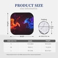 thumbnail image 2 of KLL Futuristic Red And Blue Bird Windshield Sun Shade 2-Piece Foldable Car Front Window Sunshade for Most Sedans SUV Truck- Large, 2 of 5
