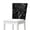Black Marble, variant on Xoenoiee Boho Mandala Elephant Print Chair Back Covers Set, Dining Back Chair Cover Removable Washable Backs Slipcovers, Kitchen Chairs Protector for Wedding Party Housewarming, 1 Pack