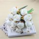 thumbnail image 5 of Moyic 12 piezas de tela de seda rosa artificial flores falsas reutilizables interior exterior cocina boda fiestas Festival Decoración Decoración Blanco Moyic JJ19843-07, 5 of 6