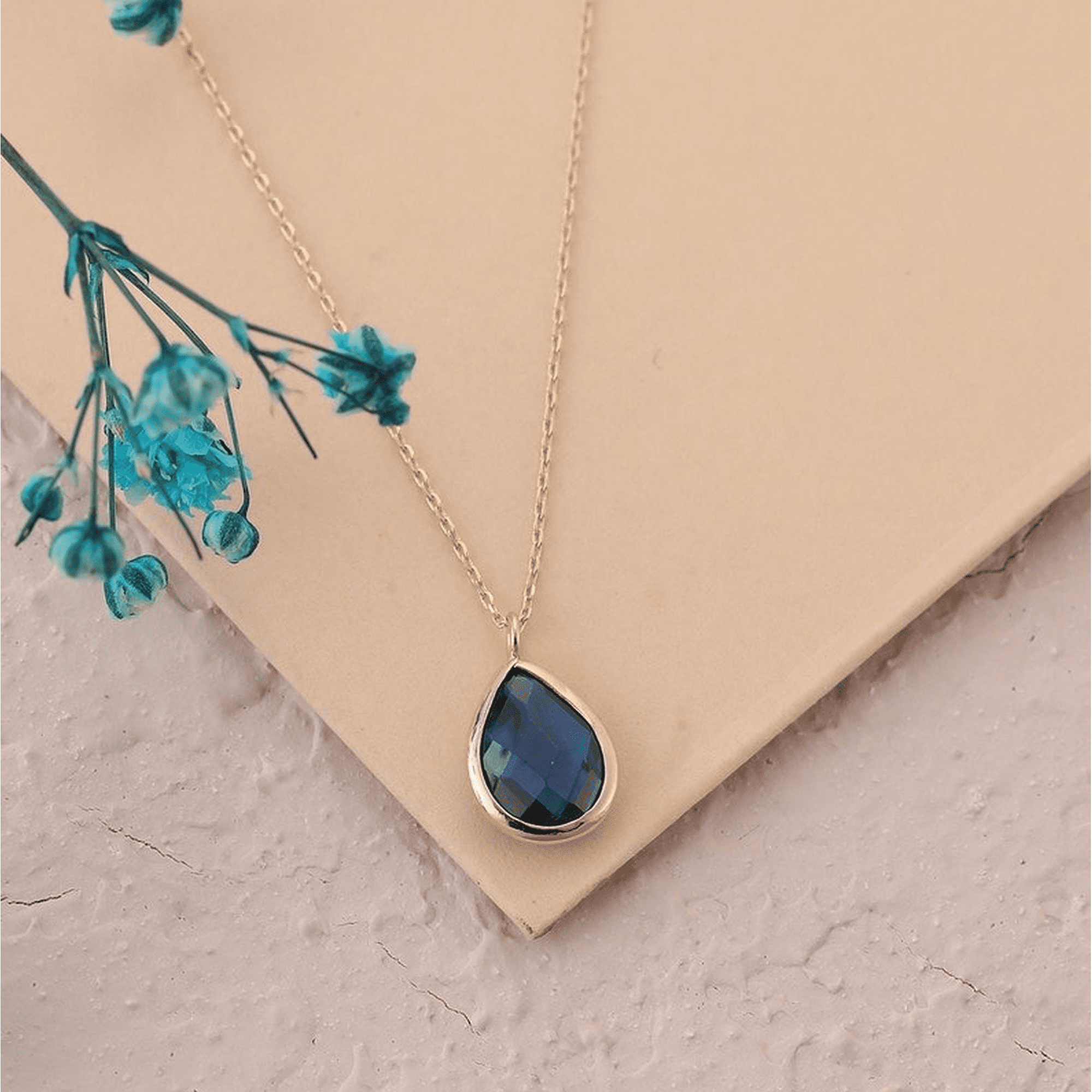 14Kt Yellow Gold Natural Gemstone Pendant no Chain Only Pendant, March And April Birthstone Necklace, Valentines Day Special Gold-06