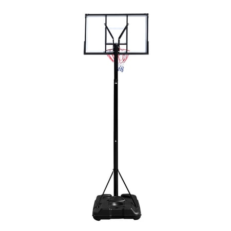 Fithood HY-B076 Portable and Removable Adult PC Transparent Backboard Basketball Stand (Basket Height Adjustment 2.45m-3.05m) Maximum 7# Ball