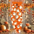 thumbnail image 2 of Womens Pajama Pants Pj Pants Halloween Printed Wide Leg Casual High Waist Drawstring Fall Spring Pajama Bottoms Sleep Pants Beige 2XL, 2 of 5