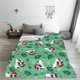 thumbnail image 5 of Balery Christmas French Bulldog Manta de Felpa Suave y Acogedora – Cobija de Franela Aterciopelada para Cama, Lavable y Cálida para Sofá, Mascotas, Transpirable-40"x30", 5 of 7