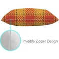 thumbnail image 3 of Pillowcases Autumn Tartan Plaid Pillow Cases Set of 2 Pillow Cover Cushion Case Rectangle Pillowcase with Hidden Zipper 16x24 Inch Home Decor, 3 of 6