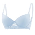 thumbnail image 2 of Ynynloco Women's Push Up Padded Plunge Bra Seamless T-Shirt Underwire Plunge Bra Comfort Lightly Add One Cup, 2 of 5