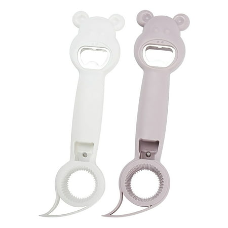 

Kehuoyezai Can Opener Multifunctional Smooth Edge 4 In 1 Manual Lid Remover Bottle Kitchen Accessories Beer 2Pcs