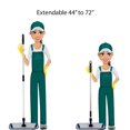 Ultimate Microfiber Mop Kit 18 Inch for Wet Dry Cleaning Looped Pile ...