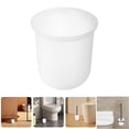 thumbnail image 2 of 4pcs Round Toilet Brush Cup Bathroom Accessories Scrubber Brush Holder For Hotel And Home Use Plastic Toilet Brush Container Universal Bathroom Supply, 2 of 3