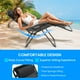 thumbnail image 3 of Set de 2 sillas Zero Gravity Simple Deluxe con almohada negra, 3 of 7