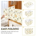thumbnail image 2 of Yayeee Collapsible Cube Storage Bin with Lid Fabric Closet Decorative Basket with Handles, Birds Sunflowers, 2 of 7