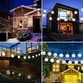 thumbnail image 4 of Cadena de luz solar de 5m, 20 bolas de bombillas LED, luces navideñas, luces decorativas para acampada y jardín al aire libre, 4 of 6