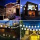 thumbnail image 4 of Cadena de luz solar de 5 m, 20 bolas de bombilla LED, luces de vacaciones, luces decorativas de jardín para acampar al aire libre Zhivalor BST3046962-2, 4 of 6
