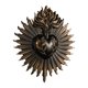 thumbnail image 1 of Placa de pared de los Sagrados Corazones, estatua gótica, decoración de resina, arte para el hogar, figura católica negro, 1 of 9