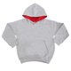 thumbnail image 1 of Awdis - Sudadera con capucha y cremallera Modelo Varsity unisex niños niñas (Gris jaspeado/Rojo fuego) Awdis UTRW172_heathergreyfirered, 1 of 2