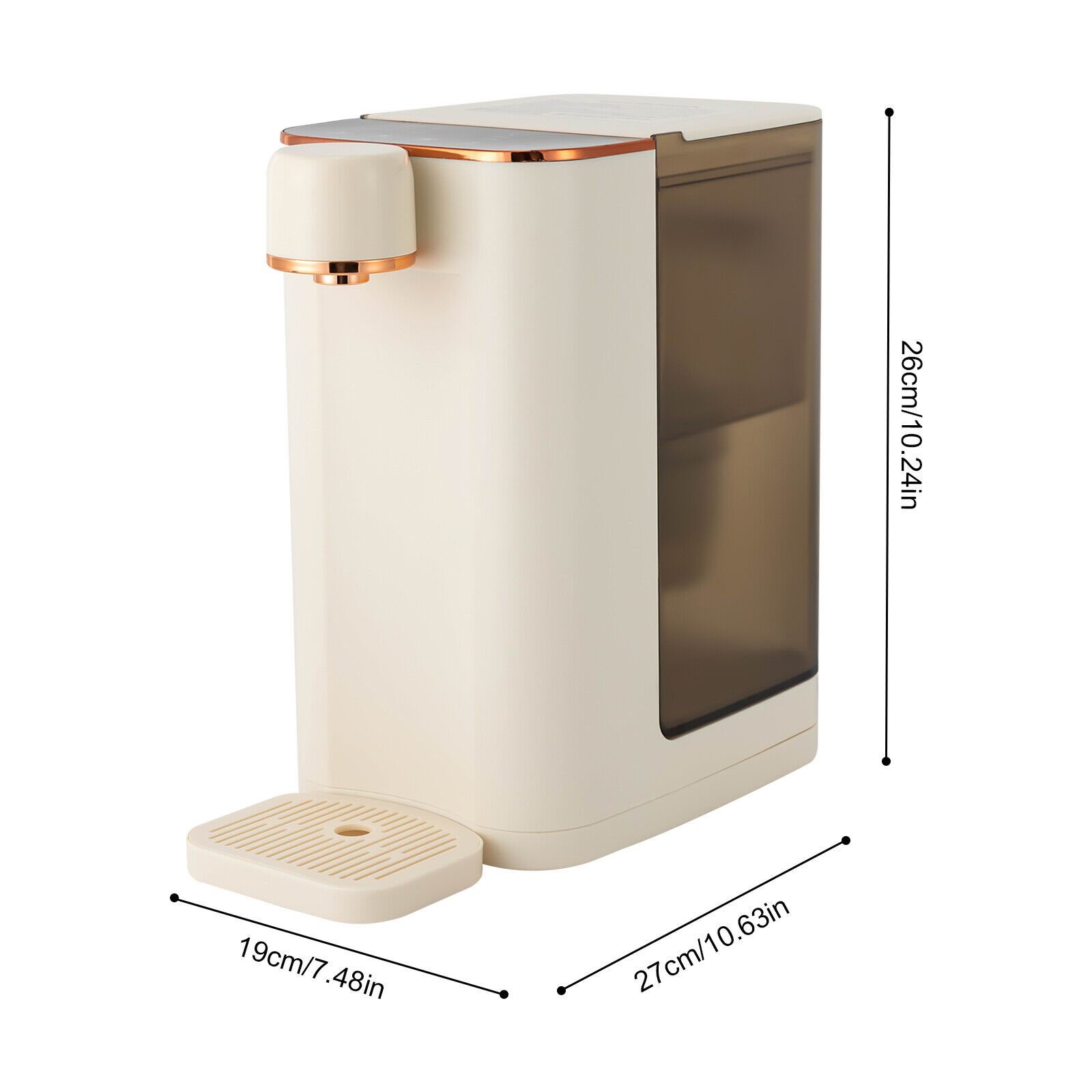 TFCFL 1600W 3L Instant Hot Water Dispenser Electric Countertop Water Dispenser Machine LED Display