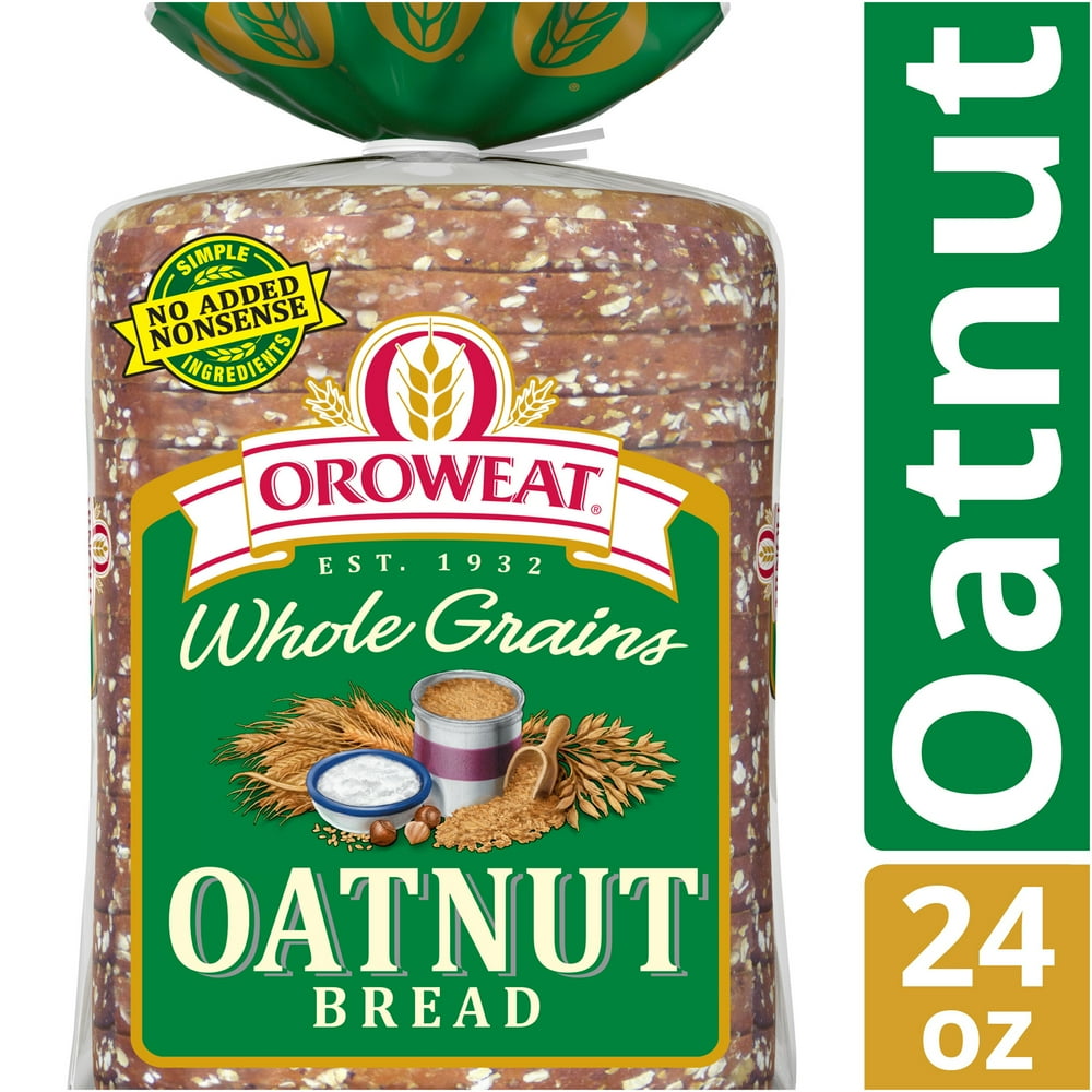 Oroweat Whole Grains Oatnut Bread, Baked with Simple Ingredients & Oats
