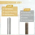 thumbnail image 4 of Uxcell 2Pcs Fully Threaded Rod, M8 x 1mm Pitch 304 Stainless Steel Right Hand Fine Threads Studs, 150mm/6" Long Threaded Screw Rods Fasteners for Anchors Bolts Hangers Clamps U Bolts, 4 of 6