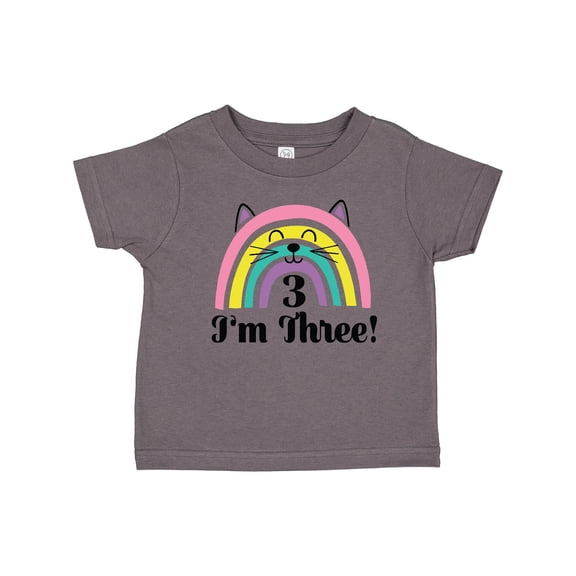 Inktastic 3rd Birthday Rainbow 3 Year Old Girl Girls Toddler T-Shirt
