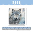 thumbnail image 2 of 12 Inch Wall Clock Battery Operated Square Clock Decorative for Office, Kitchen, Outdoor, Living Room，Wolf and Snow Lovely Design, 2 of 4