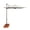 White, variant on SimplyShade 8.5ft Outdoor Square Patio Umbrella with Cross Bar Stand, Taupe Brown