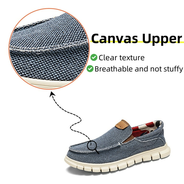 Mens Canvas Loafers Fashion Casual Breathable Lightweight  display picture 2