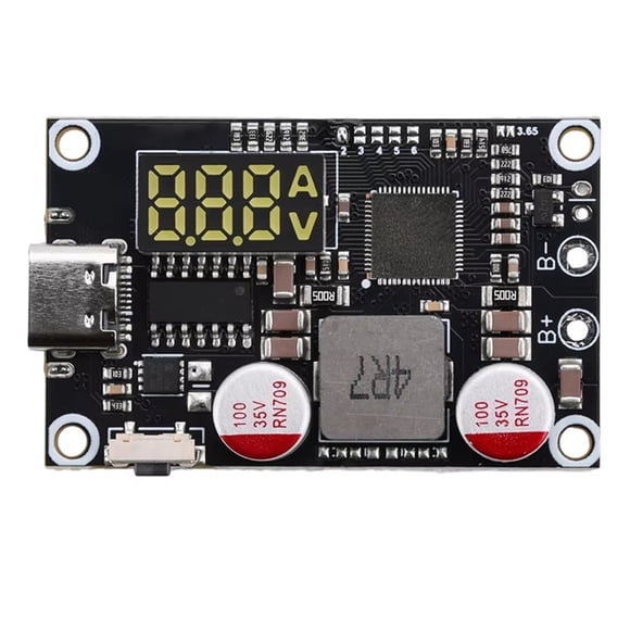 Módulo de Alimentación Móvil de Carga Rápida de 45 W 2-6 S PD QC Cargador Rápido Placa de Circuito DIY Compatible con para Batería de Litio Tipo C