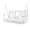 White, variant on Innovaze Premium 5 ft Poly Lumber Porch Swing for 3 Person, High Back & Deep Seat Comfort, Foldable Cup Holders, Stainless Steel Hardware, Navy Blue