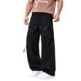 thumbnail image 2 of Admvng Men's Cargo Pants Big & Tall Casual Wide Leg Outdoor Pants with Pockets, 2 of 6