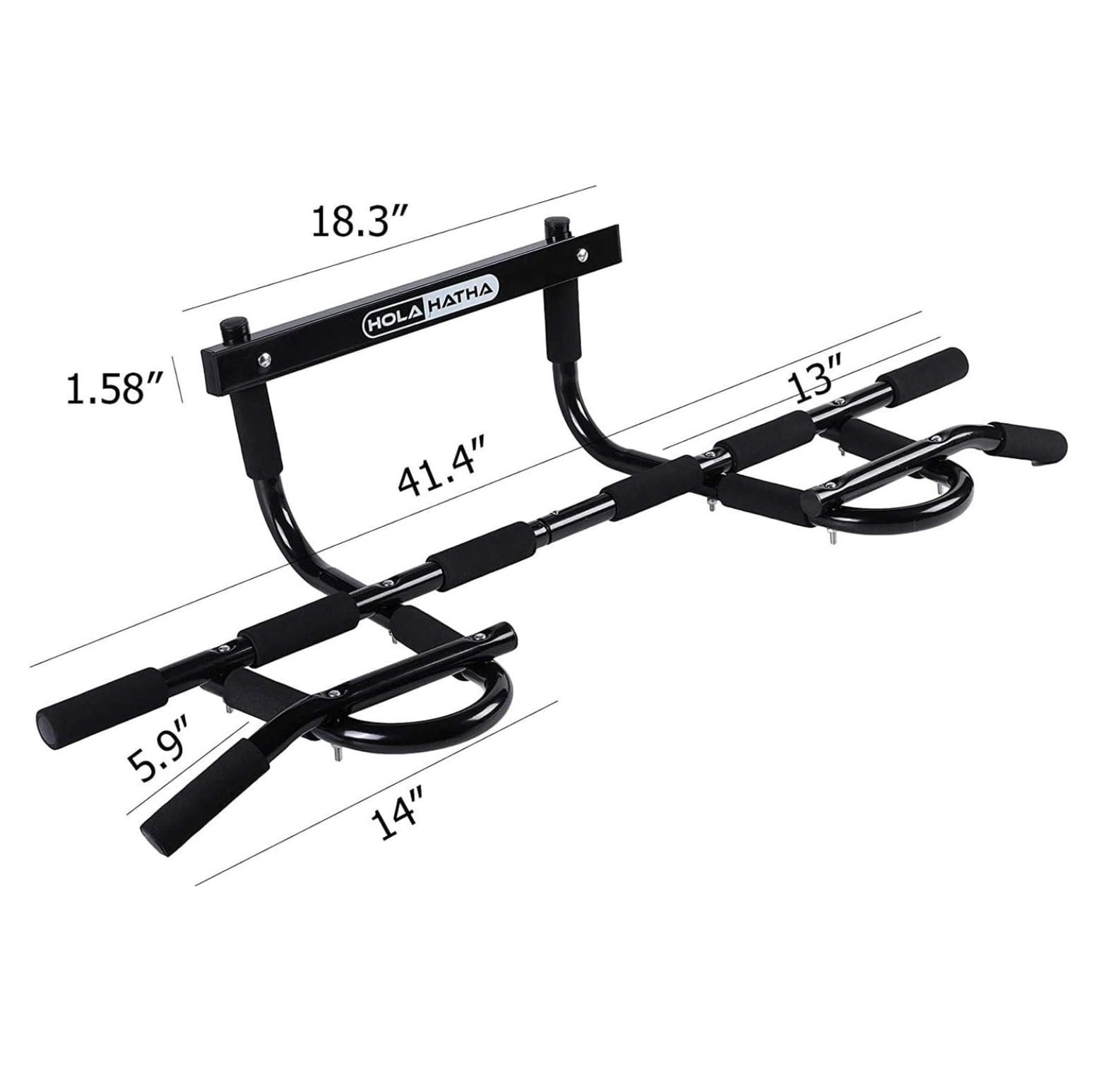 Heavy Duty Door Way Pull Up Bar Chin Up Dip Station for Multiuse Doorway Portable Home Fitness Gym Workout to Build Upper Body Strength