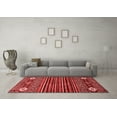 thumbnail image 3 of Ahgly Company Indoor Rectangle Abstract Red Modern Area Rugs, 2' x 5', 3 of 4
