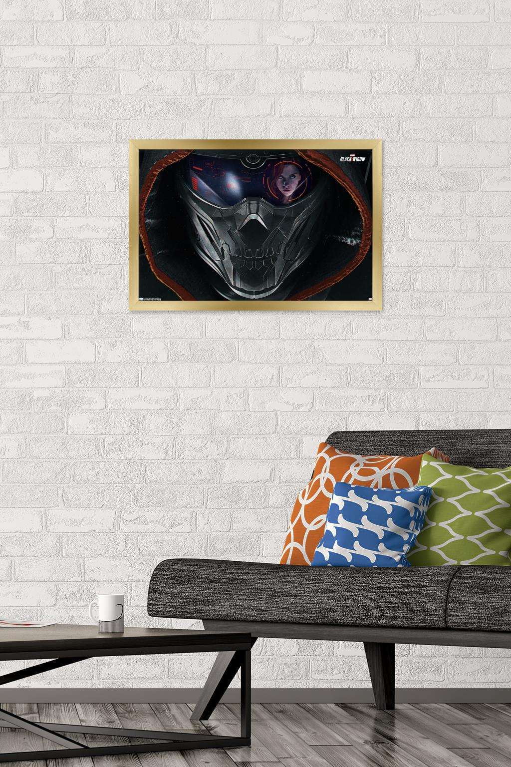 Marvel Cinematic Universe - Black Widow - Mask Wall Poster, 14.725" x 22.375", Framed
