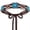 Coffee, variant on Boho Turquoise Belt for Women Wax Rope Braided Waist Belt Western Hand-Woven Bead Tassel Belts for Dresses