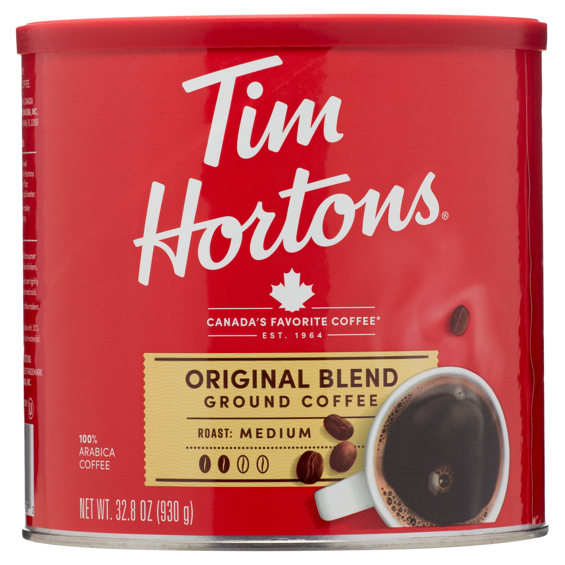 Buy Tim Hortons Ground Coffee, 100 Arabica Medium Roast, 32.8 oz