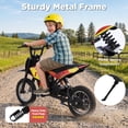 thumbnail image 4 of Wisairt 36V Kids Electric Dirt Bike, 15.5 mph High-Speed Electric Motorcycle Ride on Dirt Bike for Kids Aged 5-10, 133 lbs Max Load, 10-mile Range, Waterproof Seat, Twist Grip Throttle, Red & Gold, 4 of 9