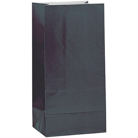 Paper Luminary Party Bags Black 12ct