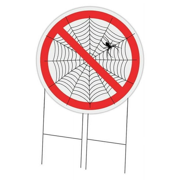 36 in. Corrugated Circular Plastic Sign with Stakes - No Web