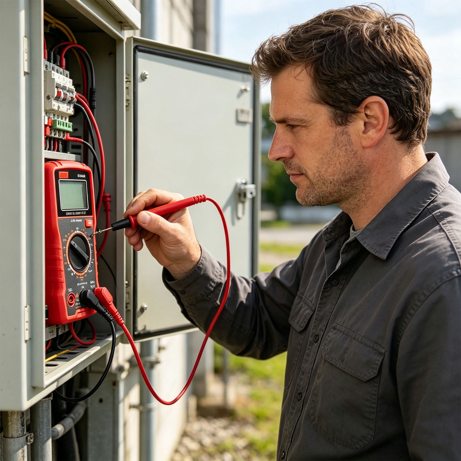 Portable ABS Multimeter For Technicians And Hobbyists Measuring Current And Resistance