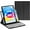 Black, variant on Keyboard Case for iPad 10th Generation 2022, iPad 10 Case with Keyboard, Rotating Clear Back Cover with Pencil Holder and Detachable Round Keys Keyboard for 2022 Release A2696 A2757 A2777