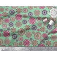 thumbnail image 3 of Soimoi Polyester Crepe Fabric Mandala Kaleidoscope Print Sewing Fabric Yard 52 Inch Wide, 3 of 3