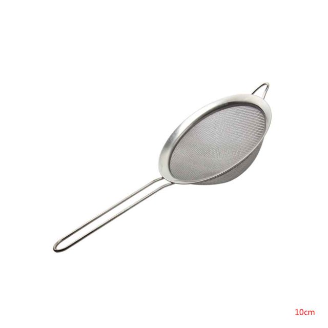 facefd Home Kitchen Strainer Filter Leach Filtrator Percolator Tool Stainless Steel Wire Mesh Flour Sifter Sieve Colander