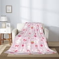 thumbnail image 2 of Hirioo Love Rabbit for Flannel Blanket, Cozy and Warm Throw for Bed or Couch ,Perfect for All Seasons-40"x30", 2 of 6